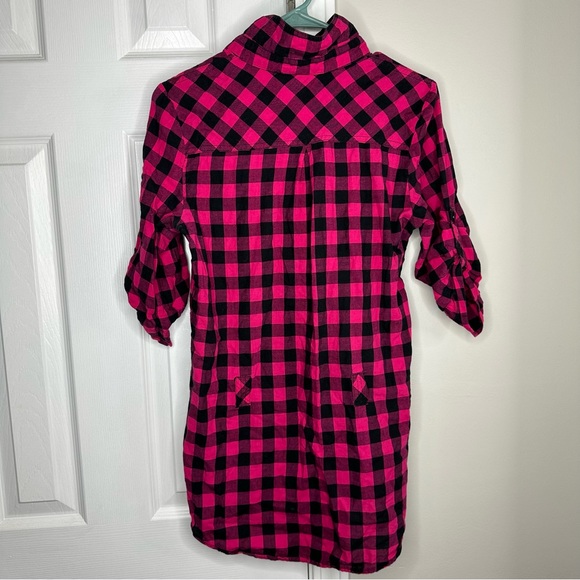 Pink & Black Plaid Shit - Picture 2 of 2